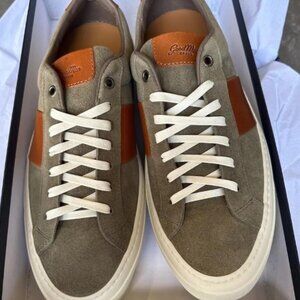 Good Man Brand Legacy Lo Top Midtown Stripe Army Vachetta Suede Mens 10.5
